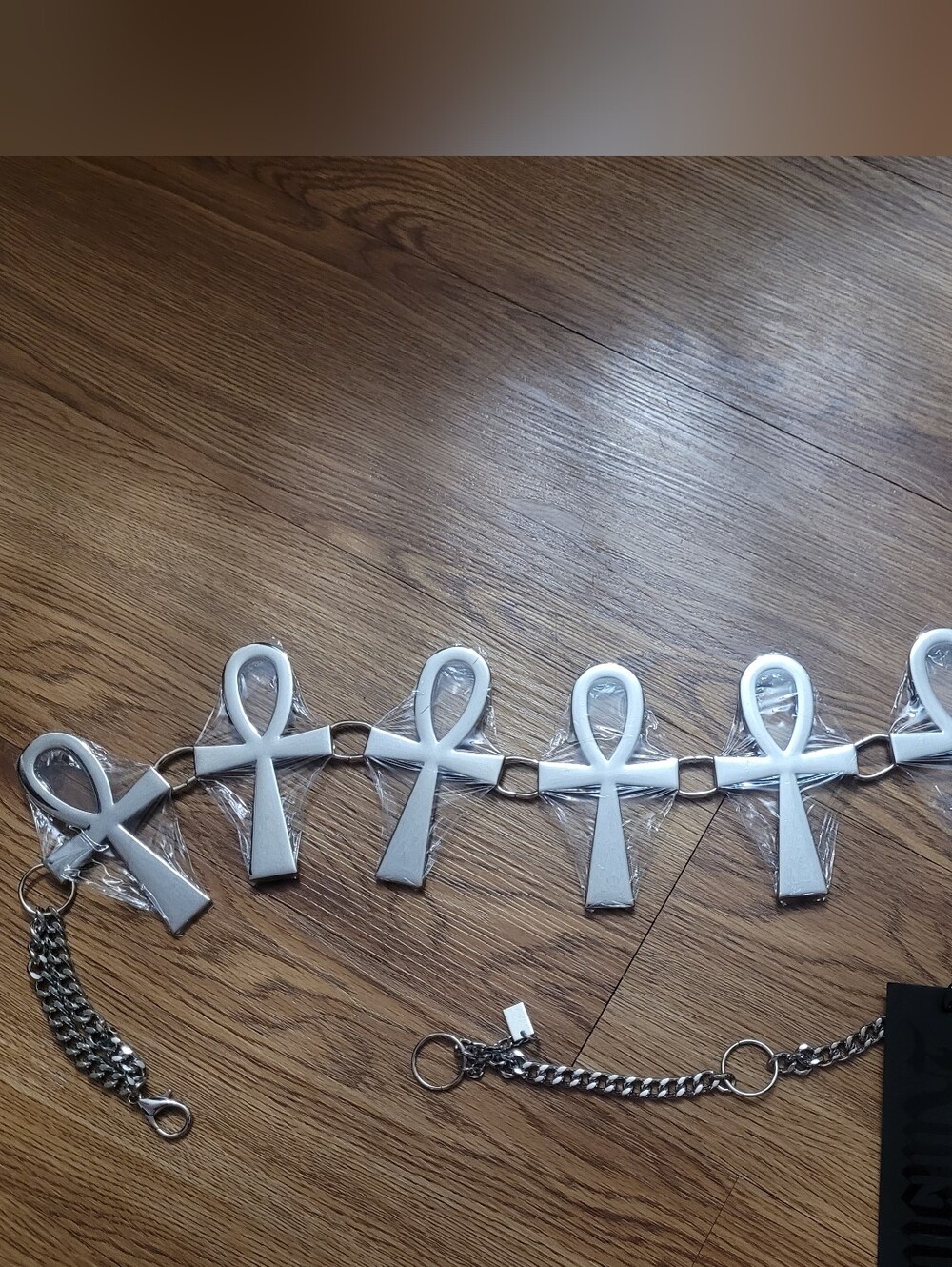 Killstar Xena ankh belt silver